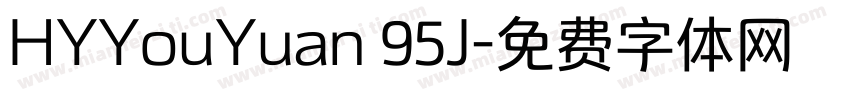 HYYouYuan 95J字体转换